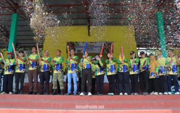 Wakil Bupati Tapin, H. Juanda bersama Forkopimda membuka secara resmi PORSENIJAR PGRI Tapin Tahun 2026. (Dok: Istimewa)