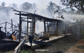 Bedakan Lima Pintu di Kandangan Utara HSS Dilahap Jago Merah. (Dok: Istimewa)
